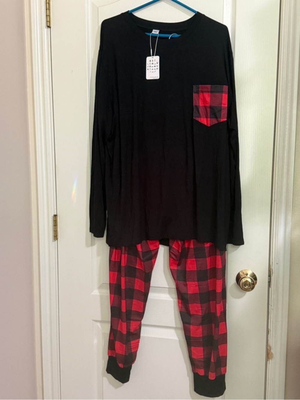SWOMOG Women’s Pajamas Buffalo Plaid Pajama Set